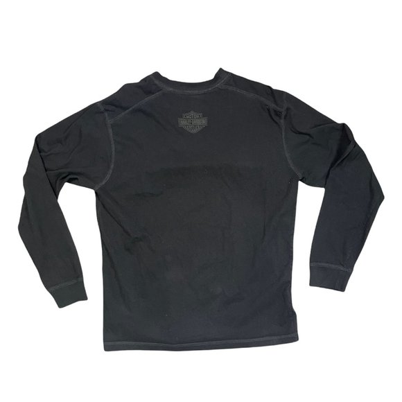 Harley-Davidson Men’s Skull Long Sleeve Tee Shirt Large - Picture 2 of 6